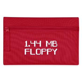 Floppy Disk 90er Jahre Speicher - Federtasche - Rot - Vorne