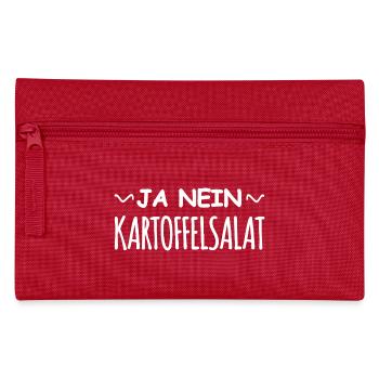 Lustiger Spruch Ja Nein Kartoffelsalat - Trousse - rouge - Devant