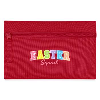 Frohe Ostern Hase Osterhasen Oster - Federtasche - Rot - Vorne