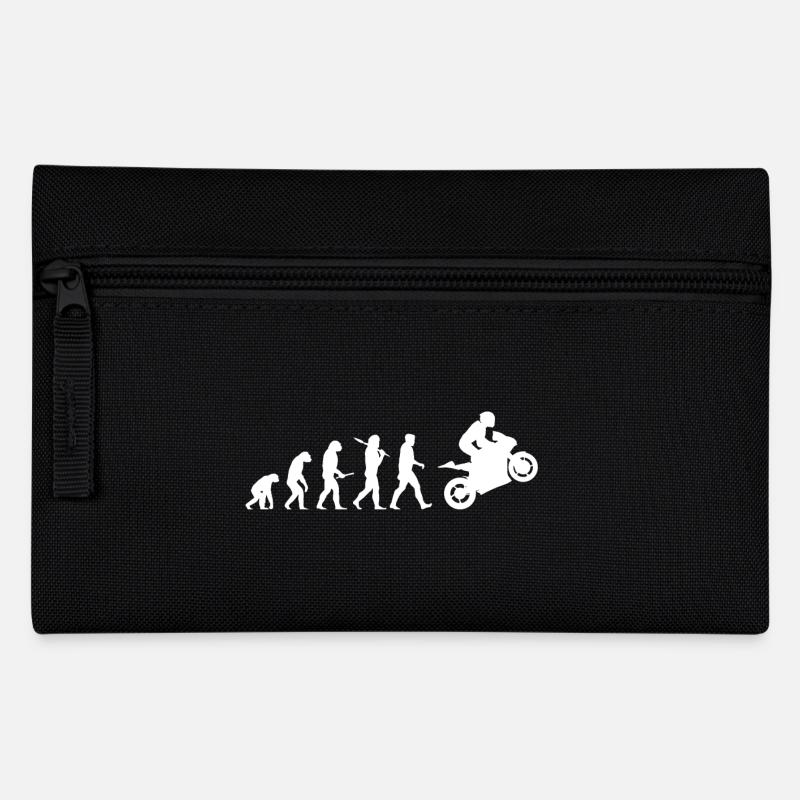 Evolution moto vélo drôle de cadeau de Noël - Trousse - noir