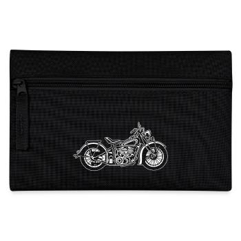 Chopper / Bobber Motorcycle 03_white - Pencil Case - black - Front