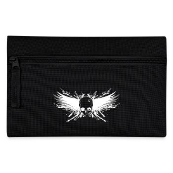 Totenkopf Skull Drumsticks Schlagzeug Sticks Rock - Federtasche - Schwarz - Vorne