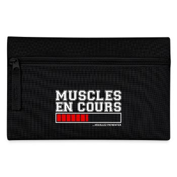 T-shirt Musculation - Muscles en Cours - Trousse - noir - Devant