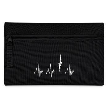 Battements cardiaques ECG Gymnastique Gymnastique Acrobatie Sport - Trousse - noir - Devant