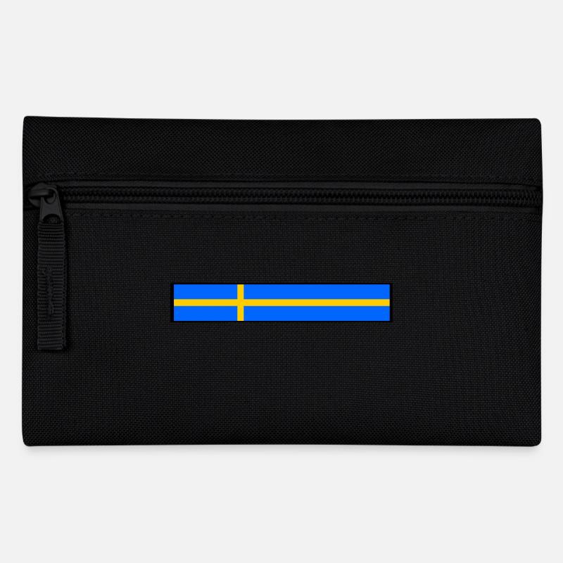 Schweden Flagge - Federtasche - Schwarz