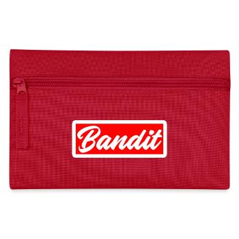 bandit thief crime criminal sticker hooligan gang - Pencil Case - red - Front