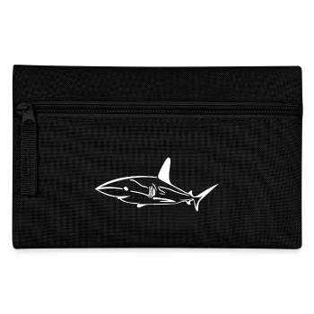 Élégant drôle de requin d’eau profonde - Trousse - noir - Devant