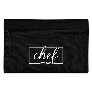 Chef Est. 2023 Absolvent Koch Culinary Art Student - Federtasche - Schwarz - Vorne