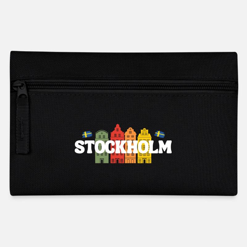 Stockholm - Federtasche - Schwarz