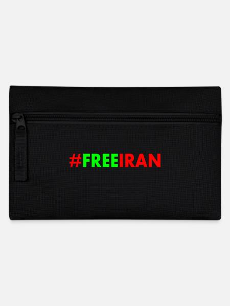 Free iran - Federtasche - Schwarz