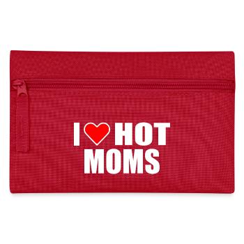 I love hot moms - Federtasche - Rot - Vorne