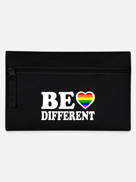 Be different - Federtasche - Schwarz