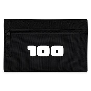 100. 100 JAHRE. 100-JÄHRIGES JUBILÄUM. GEBURTSTAG 100 - Federtasche - Schwarz - Vorne