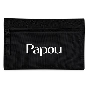 PAPOU. PAPA. FÊTE DES PÈRES. BONNE FÊTE PAPA - Trousse - noir - Devant