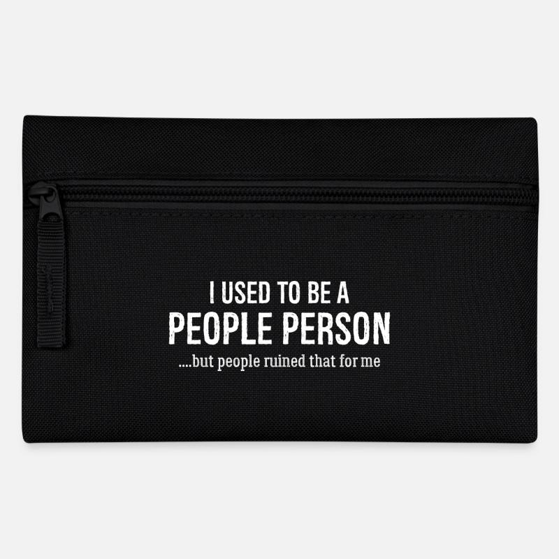 J’avais l’habitude d’être une personne sociable chemise drôle - Trousse - noir