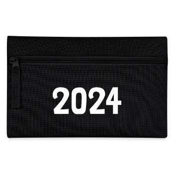 2024. CHRISTMAS. YEAR. ANNIVERSARY. RETIREMENT. FEAST - Pencil Case - black - Front