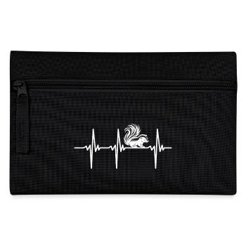 Battement de cœur pour les mignonnes moufettes - Trousse - noir - Devant