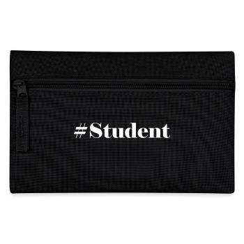 #Student Logo White - Pencil Case - black - Front