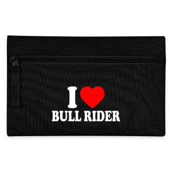 I love bull rider - Federtasche - Schwarz - Vorne