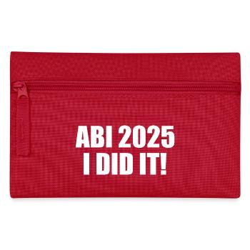 Abi 2025 i did it - Federtasche - Rot - Vorne