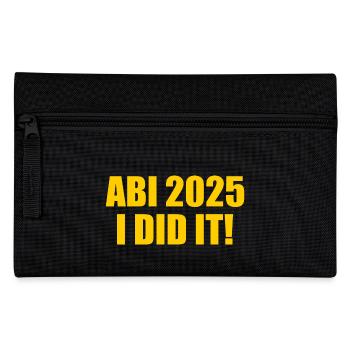 Abi 2025 i did it - Federtasche - Schwarz - Vorne