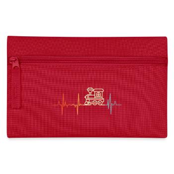 Eisenbahn Herzklopfen - Federtasche - Rot - Vorne