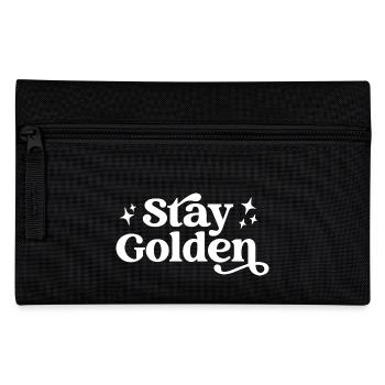 Bleiben Sie golden - Federtasche - Schwarz - Vorne
