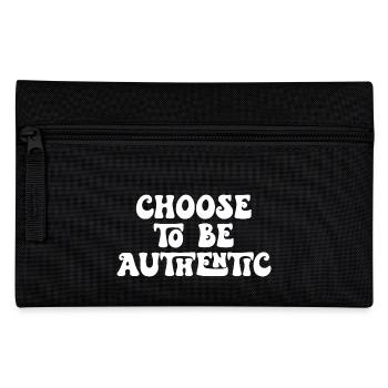 Choose to Be Authentic - Pencil Case - black - Front