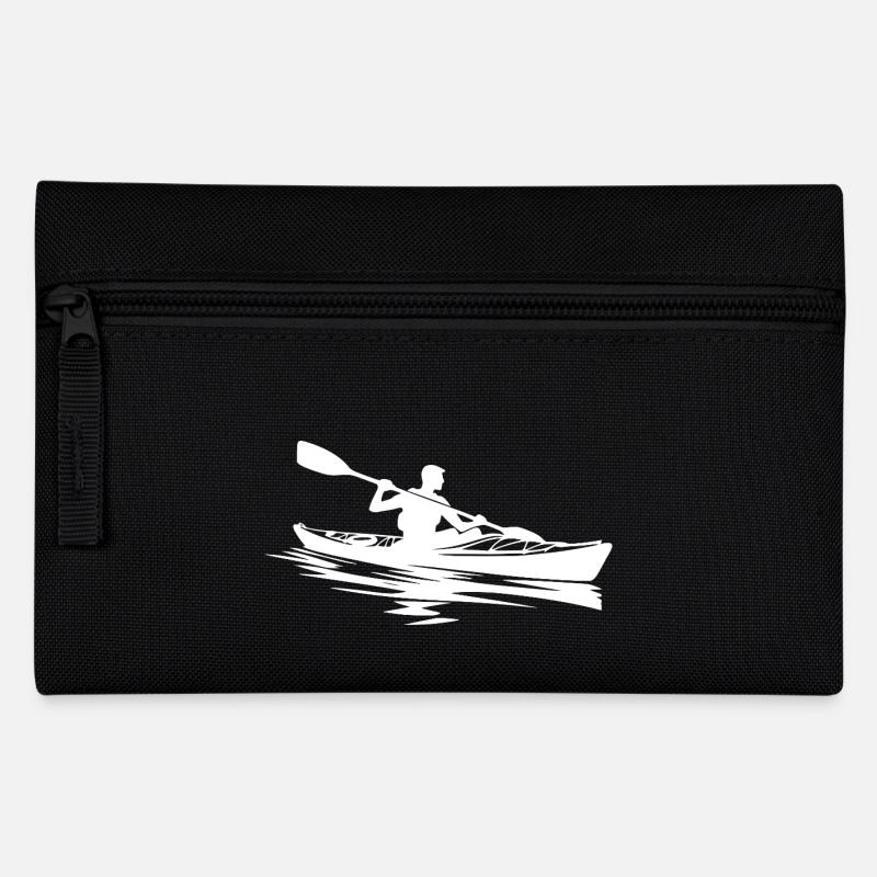 Kleine Boote Kayak Kunst Boot Ausrüstung - Federtasche - Schwarz