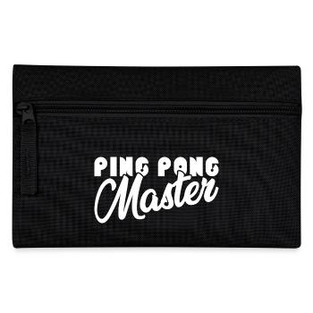 Ping Pong Master Spruch Geschenk Sport Tischtennis - Federtasche - Schwarz - Vorne