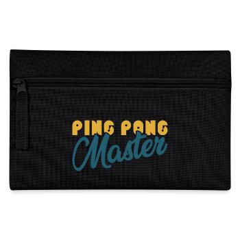 Ping Pong King Spruch Geschenk Sport Tischtennis - Federtasche - Schwarz - Vorne