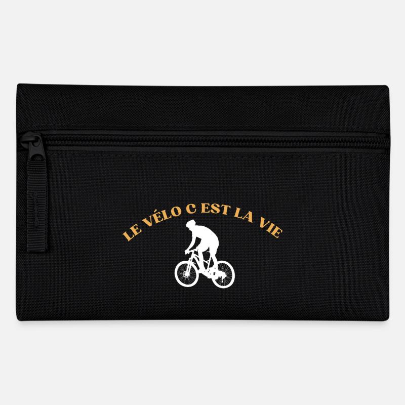 Radfahren ist Leben,Radfahren,Radfahrer,Radfahren - Federtasche - Schwarz