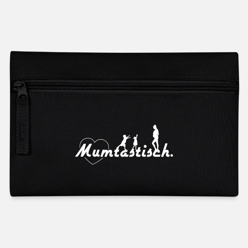 Mum-tastique - Dire blanc - Trousse - noir
