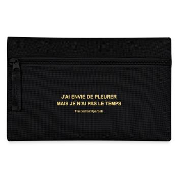 Pas le temps - Trousse - noir - Devant