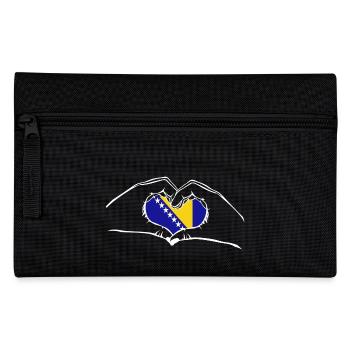 I love hands Bosnia and Herzegovina - heart - Pencil Case - black - Front