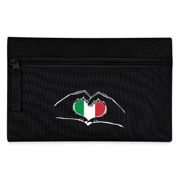 I love Italy - heart hands - Pencil Case - black - Front