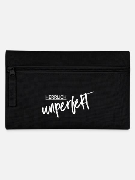 Herrlich unperfekt - Federtasche - Schwarz
