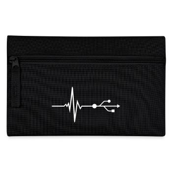 USB - DJ - Puls - Beat - Federtasche - Schwarz - Vorne