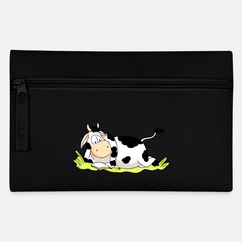Reading Cow - Trousse - noir