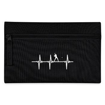 Heartbeat for Baseball Vector - Pencil Case - black - Front