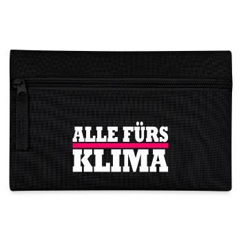 Alle fürs klima - Federtasche - Schwarz - Vorne