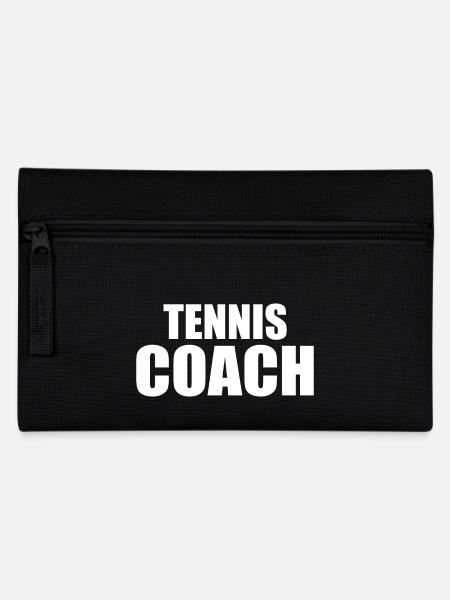 Tennis coach - Federtasche - Schwarz