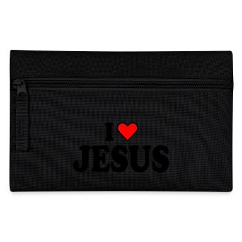 I love jesus - Pencil Case - black - Front