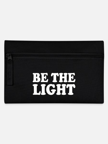 Be the light - Federtasche - Schwarz