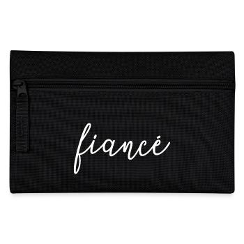 Fiancé Matching Engagement Gift Groom's Wedding - Pencil Case - black - Front