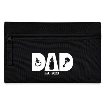 2023, Dad To Be, Schwangerschaftsankündigung - Federtasche - Schwarz - Vorne