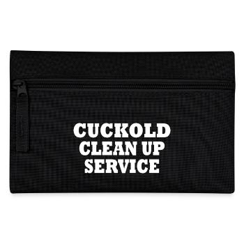 Cuckold clean up service - Federtasche - Schwarz - Vorne