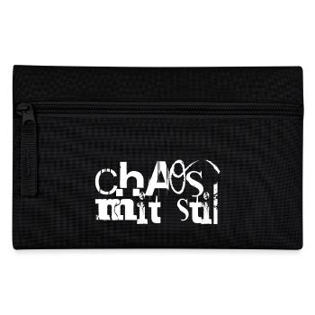 Chaos mit Stil - Federtasche - Schwarz - Vorne