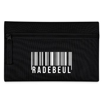 Radebeul Strichcode - Federtasche - Schwarz - Vorne