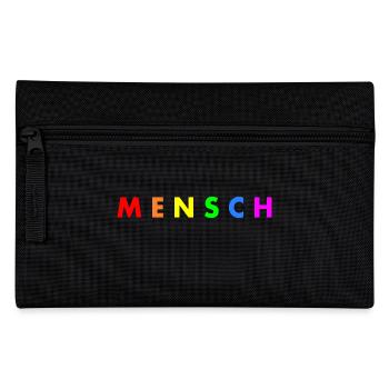 Mensch - Federtasche - Schwarz - Vorne